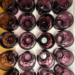 AMETHYST glass GEORGIAN 20 tumblers CAMBRIDGE （Discontinued）163480